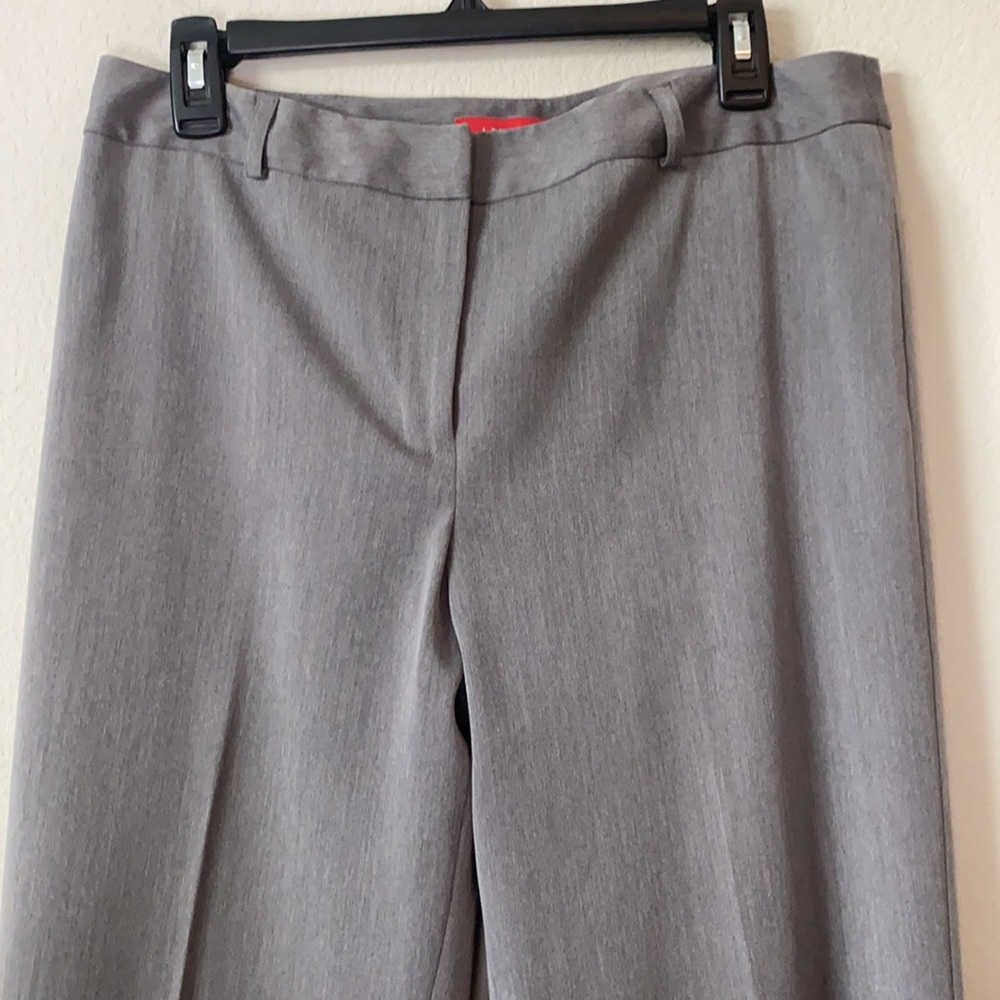 Anne Klein Stretch Dress Pants Slacks 10 Grey - Picture 2 of 5